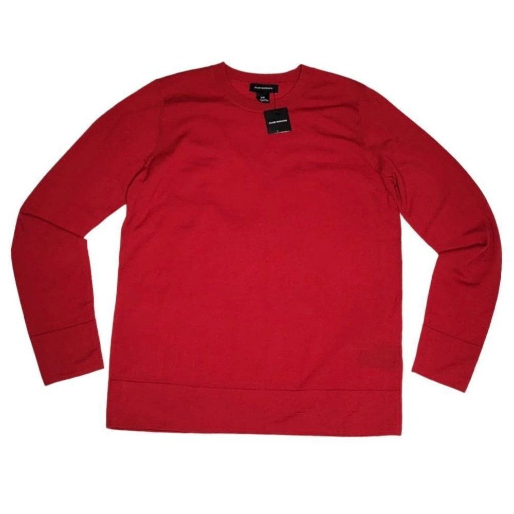 Club Monaco Women's Mackenzie Sweater 100% Wool, Color Red, US Size L/G